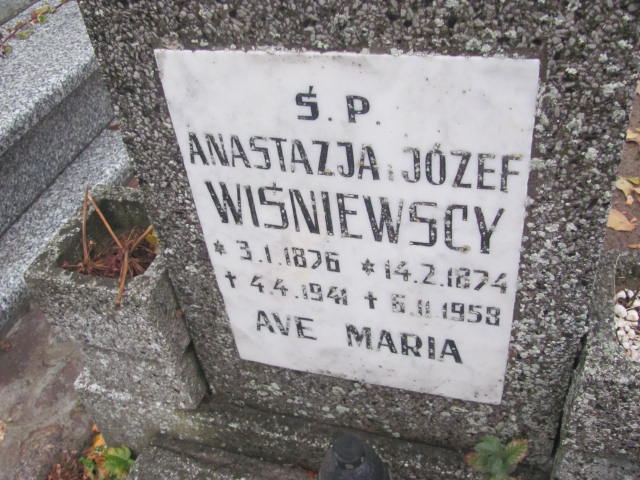 Anastazja Wiśniewska 1876 Liszkowo - Grobonet - Wyszukiwarka osób pochowanych