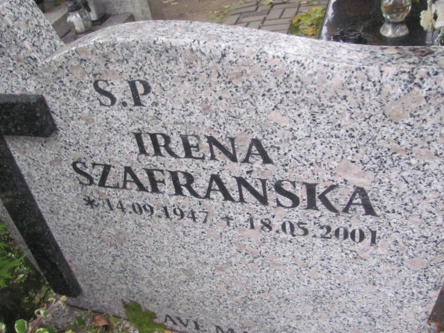 Irena Szafrańska 1947 Liszkowo - Grobonet - Wyszukiwarka osób pochowanych