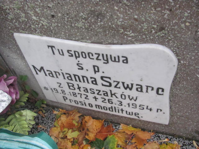 Andrzej Szwarc  1867 Liszkowo - Grobonet - Wyszukiwarka osób pochowanych