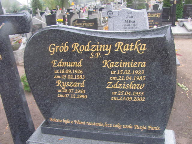 Zdzisław Ratka 1955 Liszkowo - Grobonet - Wyszukiwarka osób pochowanych