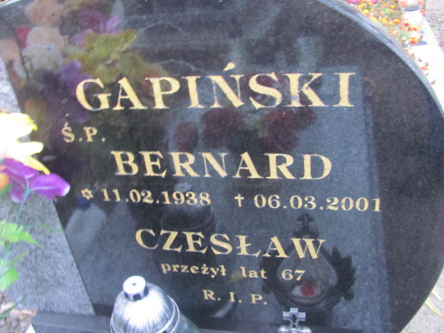 Czesław Gapiński 1904 Liszkowo - Grobonet - Wyszukiwarka osób pochowanych
