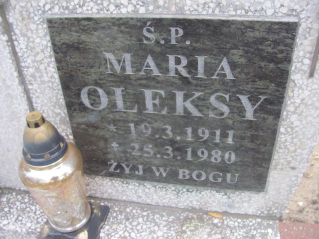Maria Oleksy 1911 Liszkowo - Grobonet - Wyszukiwarka osób pochowanych