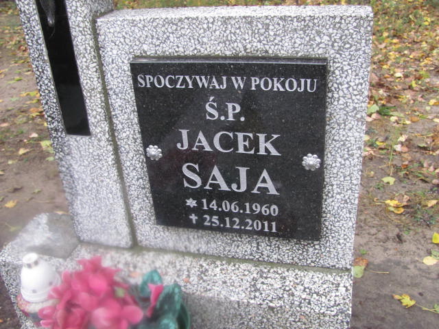Jacek Saja 1960 Liszkowo - Grobonet - Wyszukiwarka osób pochowanych
