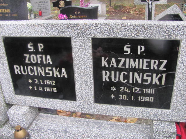 Zofia Rucińska 1912 Liszkowo - Grobonet - Wyszukiwarka osób pochowanych