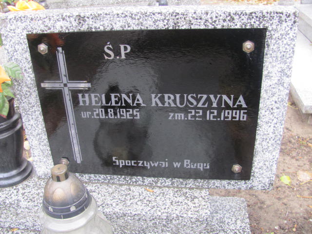 Helena Kruszyna 1925 Liszkowo - Grobonet - Wyszukiwarka osób pochowanych